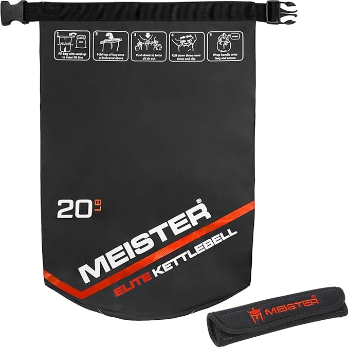 Meister Elite Portable Sand Kettlebell - Soft Sandbag Weight