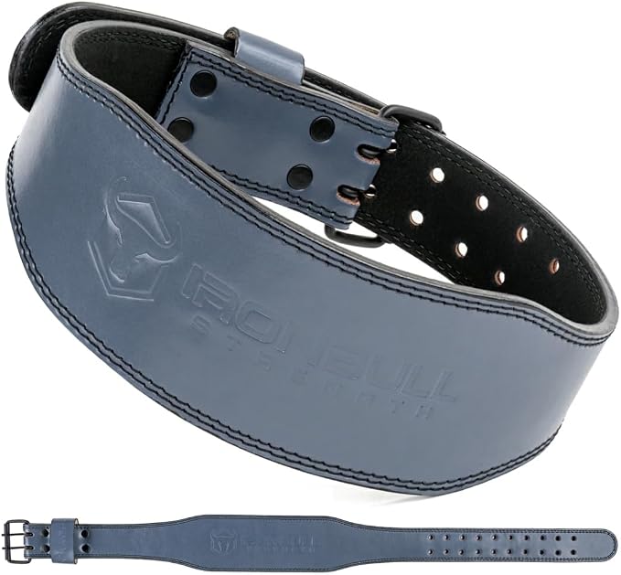 7mm Leather Weight Lifting Belt (IPF Approved) – 4” to 2” Tapered Weightlifting Belt for Powerlifting, Olympic Lifting, Gym & Workout – Back Support Belt for Men & Women
