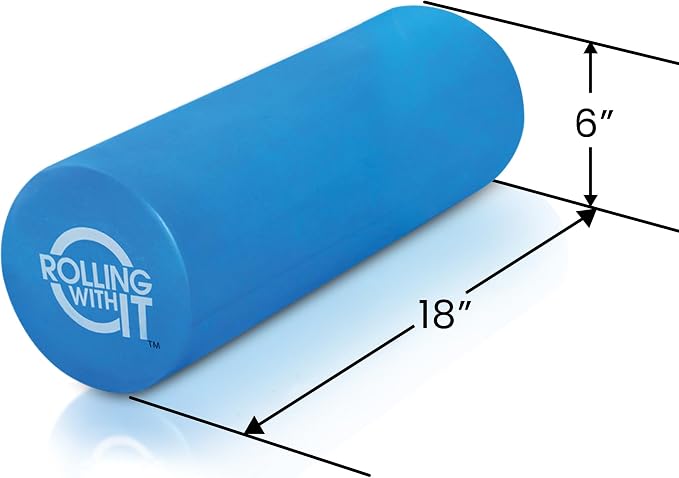 Rolling With It High Density Foam Roller for Physical Therapy | High-density EVA foam, Firm core with smooth surface, Keeps its shape, For back, legs & IT band, Deep tissue muscle recovery