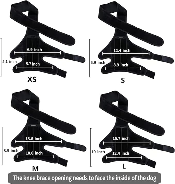 L Dog Leg Braces for Back Leg for Support with Cruciate Ligament Injury-Better Recovery with Dog Knee Brace for Torn Acl Hind Leg-Adjustable Hip Dysplasia Dog Acl Brace Hind Leg Rear