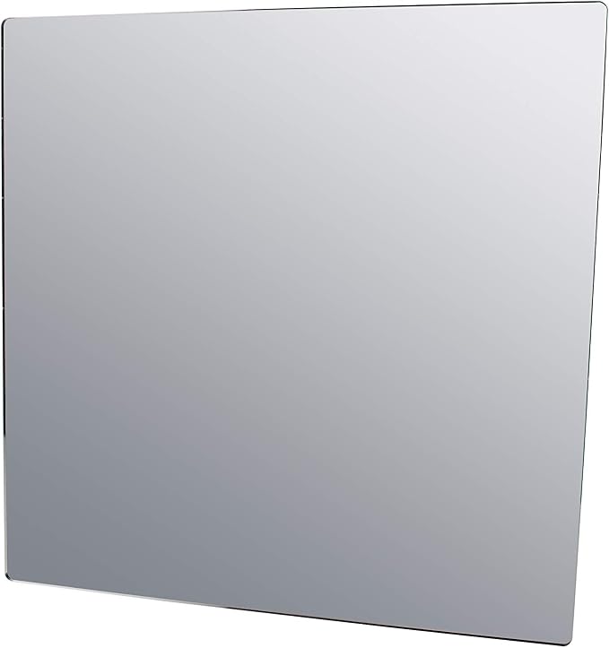 Marketing Holders Acrylic Mirror Sheet 24" x 24" Reflective Frameless Lucite Tile Lightweight Portable Display with Rounded Corners for Buddy Sour Horses Chicken Coops Nurseries and Daycares