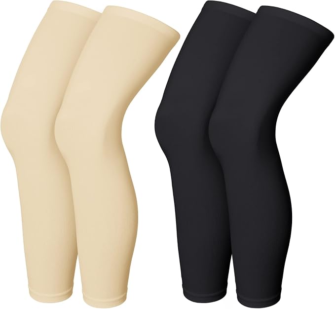 Skylety Compression Leg Sleeve Full Length Leg Sleeves Sports Cycling for Men Women, Running, Basketball