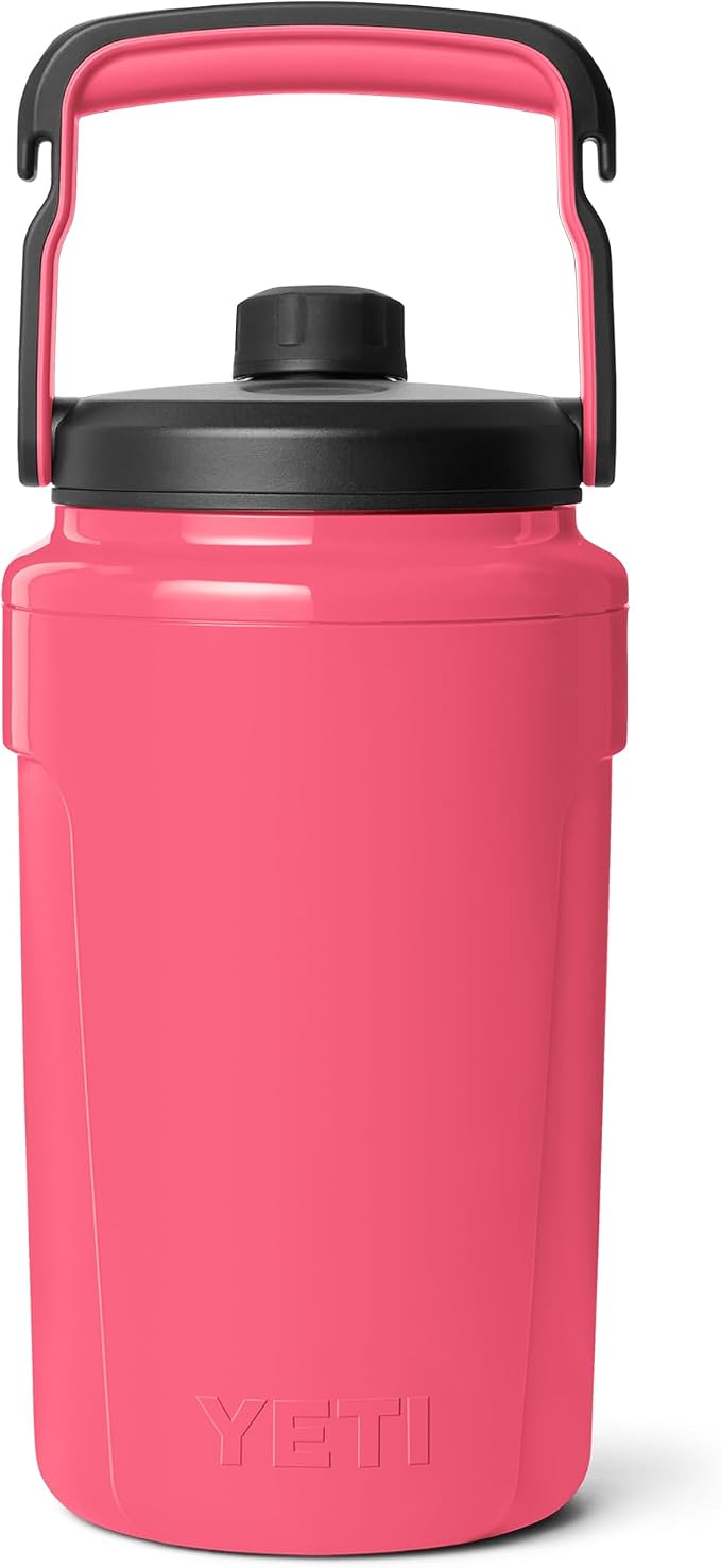 YETI Silo Half Gallon Insulated Chug Cap Water Jug – Leakproof, Lightweight Sports Bottle with Fence Hook Handle – Keeps Drinks Ice-Cold – Ideal for Gym, Sports & Tournaments, Tropical Pink