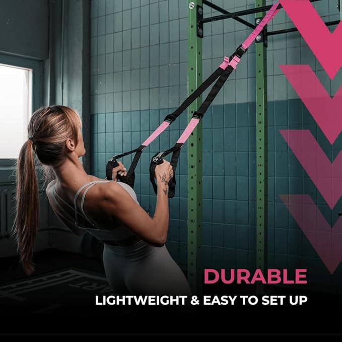 THYSOL Resistance Trainer Pro Xtreme Straps Army | Sling Trainer Set with Adjustable Door Anchor | Fitness Home Workouts - Suitable for Travelling & for Training Indoor & Outdoor