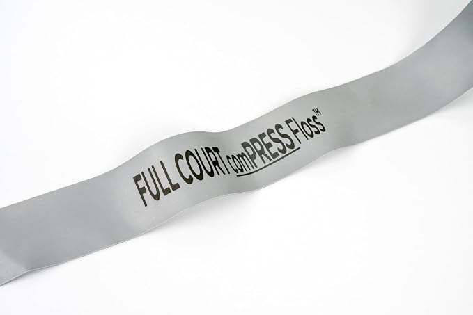 Extra Long Compression Floss Band, 14.8 ft x 2 in Natural Latex Mobility Band for Warm-Up, Recovery, Joint Support, Knees, Ankles, Elbows & Shoulders