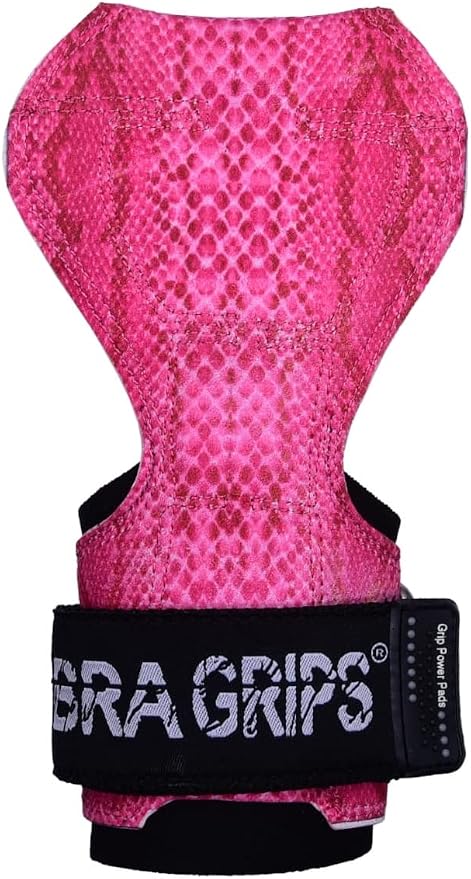 Cobra Grips Weight Lifting Gloves with Adjustable Neoprene Padded Wrist Wraps - Heavy Duty Alternative to Power Lifting Hooks for Deadlifts