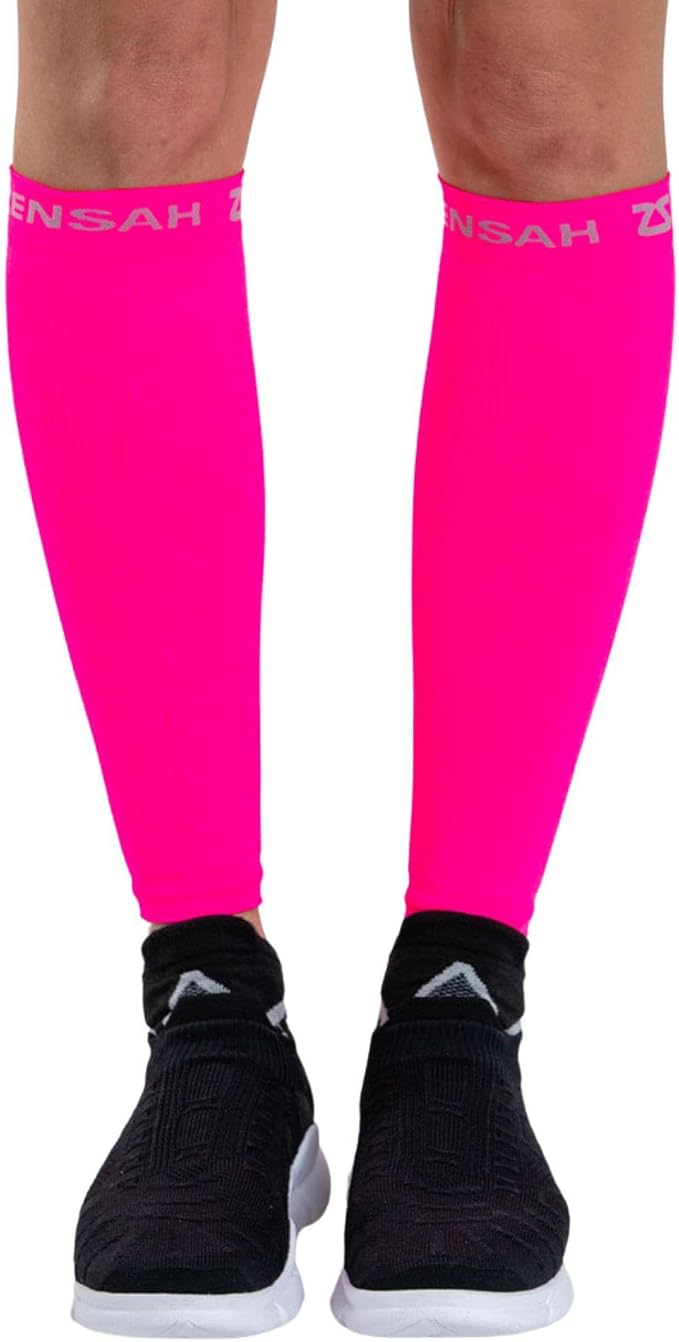 Zensah Running Leg Compression Sleeves - Shin Splint, Calf Compression Sleeve Men and Women