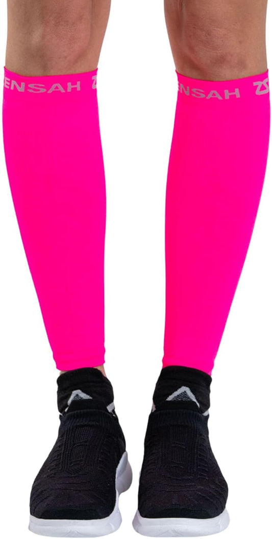 Zensah Running Leg Compression Sleeves - Shin Splint, Calf Compression Sleeve Men and Women