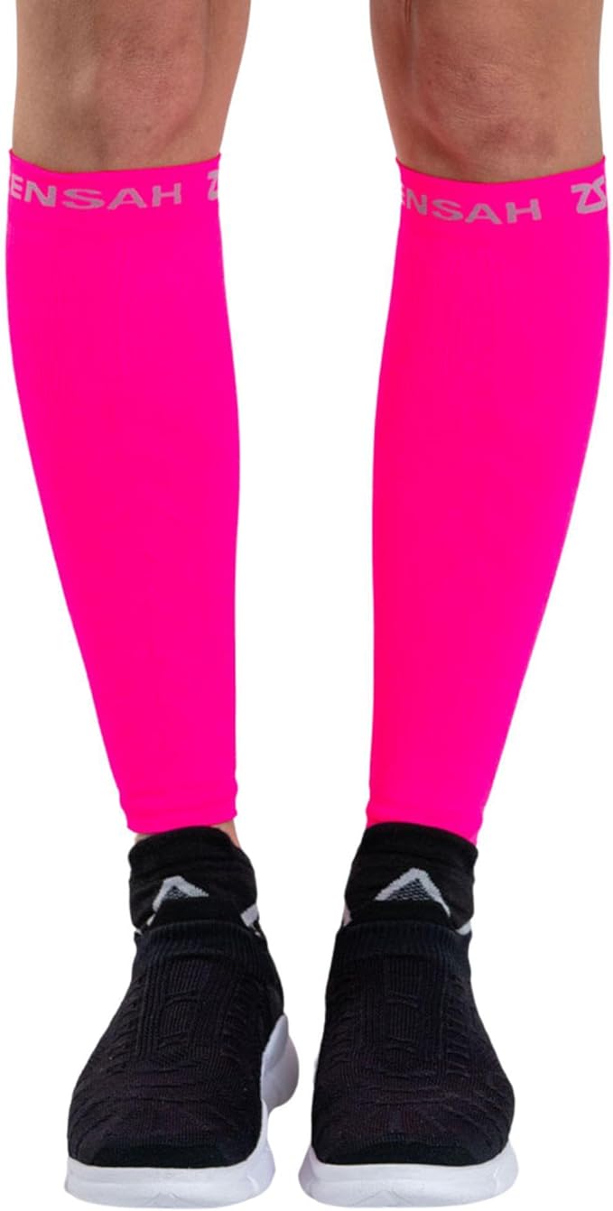 Zensah Running Leg Compression Sleeves - Shin Splint, Calf Compression Sleeve Men and Women