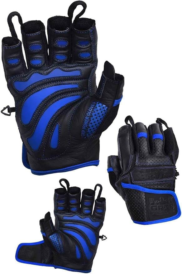 Elite Leather Gym Gloves – Grip & Comfort Design for Weightlifting, Powerlifting, Bodybuilding & Strength Training Workouts for Men & Women