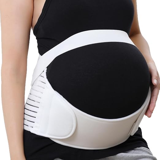 NeoTech Care Pregnancy Belly Band, Maternity Belt, for Pregnancy Belly Support, Back/Pelvic Support (Size S, Ivory Color)