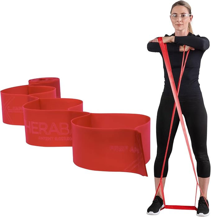 THERABAND CLX Resistance Band with Loops, 5-Foot Band