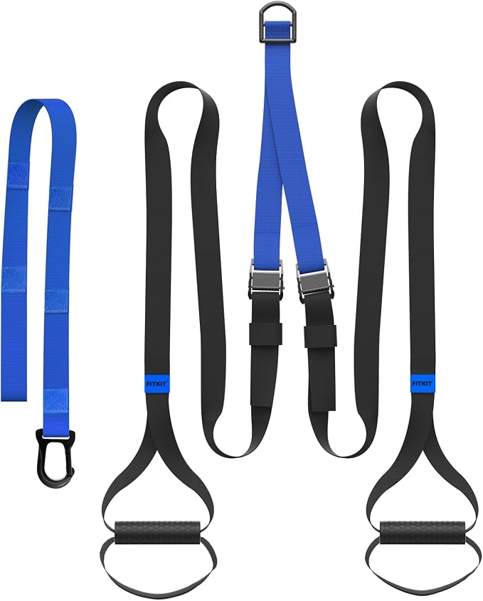 FITKIT Suspension Straps with Built-in Door Anchor, 700 lb Capacity