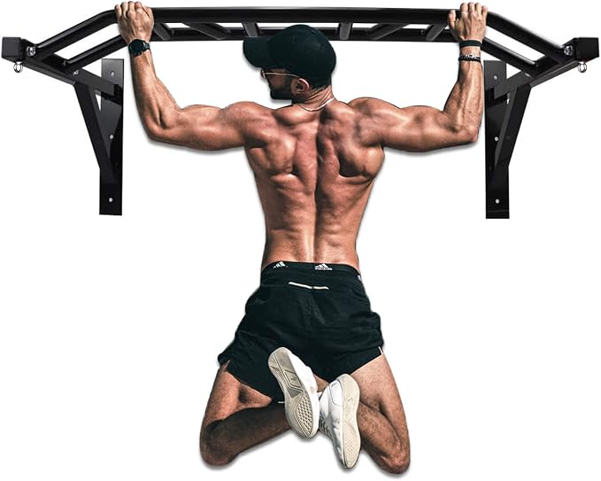 Wall Mounted Pull Up Bar Multifunctional Chin Up bar for Home Gym | Heavy Duty Multifunctional,Power Tower Set,Training Equipment Fitness Dip Stand,Supports to 440 Lbs