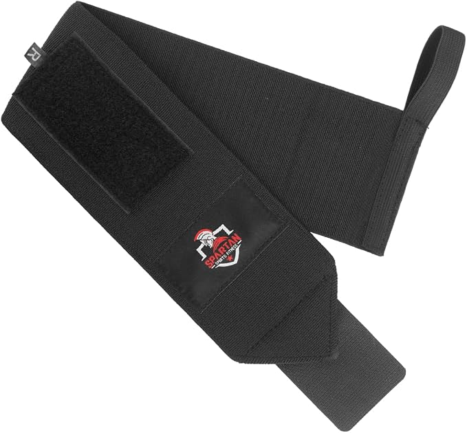 Spartan Wrist Wraps for Weightlifting 18 Inch, Heavy Duty Wrist Support with Thumb Loop, Premium Lifting Wraps for Powerlifting, Crossfit, Bench Press, Strength Training - Men & Women