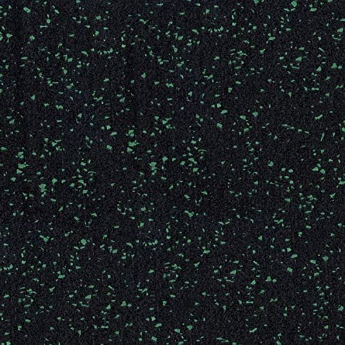 American Floor Mats 3/8in (9mm) Thick 10% Green 4' x 35' Heavy Duty Rubber Rolls, Protective Exercise Mats, Home Gym Rubber Flooring