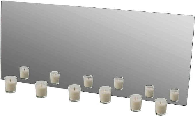 Marketing Holders Acrylic Mirror Sheet 12" x 24" Plexiglass Rectangular Decorative Tile Reflective Surface Plate for Home Decor and Tabletop Retail Product Display Showcases