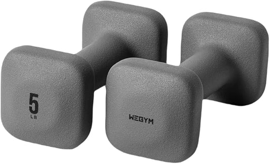 WeGym Square Dumbbells for Home Gym, Hand Weights for Strength Training