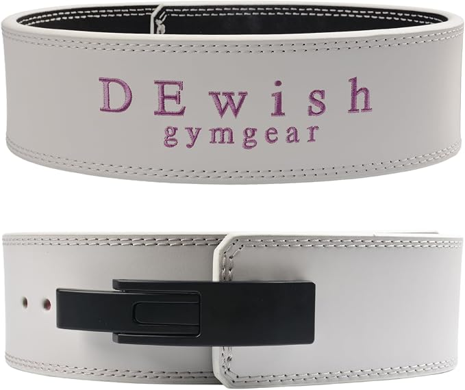 Weight Lifting Belt, 10mm Thick, 4-Inch Wide Heavy Duty Leather Lever Gym Belt, Ideal for Weightlifting, Squats, Deadlifts, Powerlifting, Cross Training and Weight Training