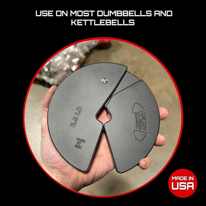 Micro Gainz 2.5LB Dumbbell Fractional Weight Plates, 4-Piece