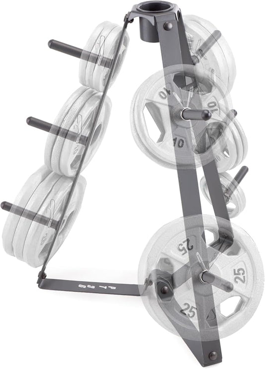 Marcy Plate Tree for Standard Size Weight Plates/Storage Rack for Exercise Weights PT-36