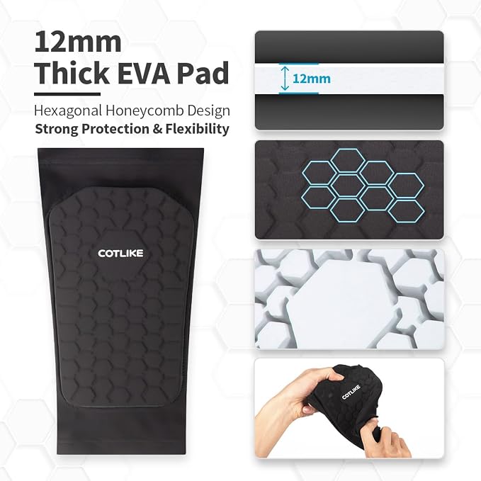 Soccer Shin Guards for Kids Youth Adults, Ski Shin Guards Sleeves for 2-18 Years Old Boys Girls Men, Calf Compression Sleeve with Honeycomb Pads, Espinilleras de Futbol para Hombres