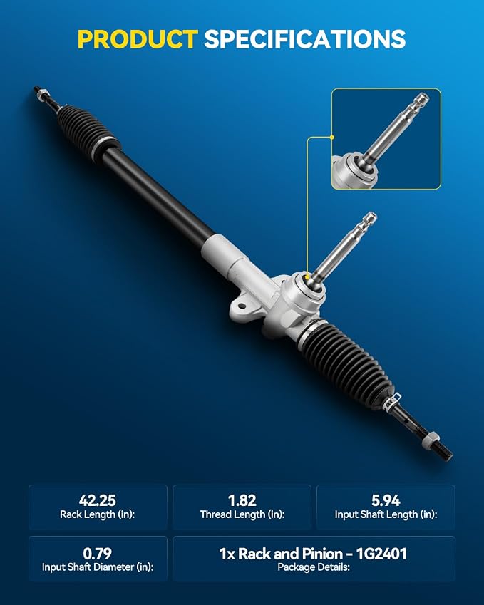 PHILTOP Electronic Steering Rack and Pinion Compatible with Hyundai Tucson 2010-2013 All Models, Kia Sportage 2011-2013 All Models, Rack and Pinion Replace 1G-2401
