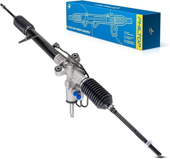 PHILTOP Power Steering Rack and Pinion Assembly Compatible with 2001-2005 325i, 2001-2006 330Ci, 2001-2006 325Ci, 2001-2006 M3, 2001-2005 330i, 1999-2000 323i Replace 26-2800, 262800, 32136757651