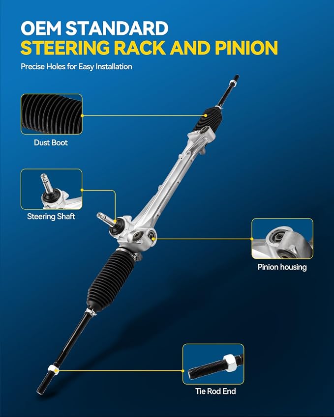 PHILTOP Steering Rack and Pinion for 07-09 Escape Limited/XLS/XLT, Mariner | No.1G1816, 8L8Z3504A, 8L8Z3504C, 8L8Z3504D