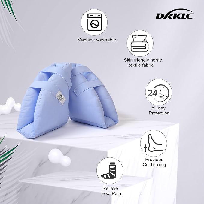 Heel Protectors for Pressure Sores,Adjustable Foot Boot Surgery Recovery Supplies for Elderly Bedridden Pressure Ulcer Ankle Pillow for Bed, Wheelchairs