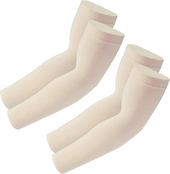 SHEVERCH Cooling Arm Sleeves Sun UV Protection Compression for Men Women | 2Pairs, UPF 50, Sports Compression,Tattoo Cover Up ,Fittness,Baseball,Basketball,Cycling,Hiking,Football,Outdoor