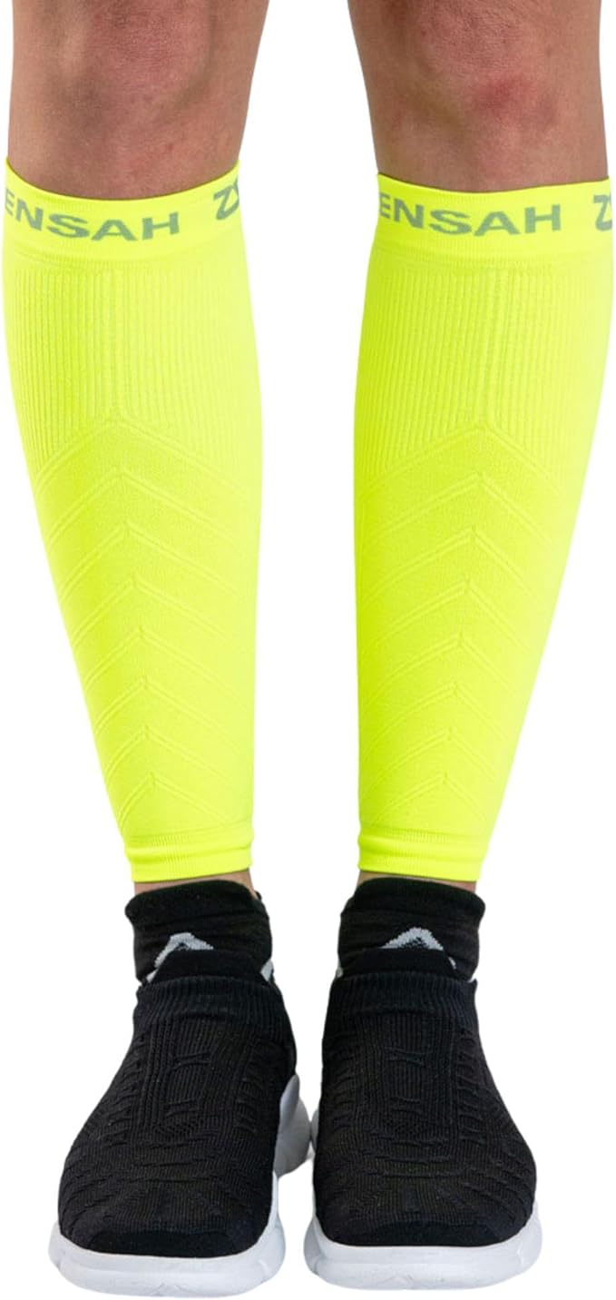 Zensah Running Leg Compression Sleeves - Shin Splint, Calf Compression Sleeve Men and Women