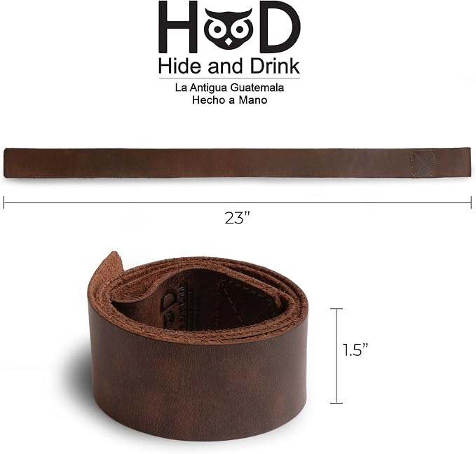 Hide & Drink, Set of 2 Lifting Wrist Straps, Bodybuilding, Sports, Gym, Fitness, Accessories, Strenght Training, Full Grain Leather, Handmade
