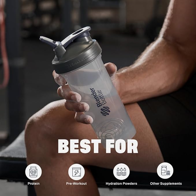BlenderBottle ProSeries Tritan Shaker Bottle 28 oz Grey