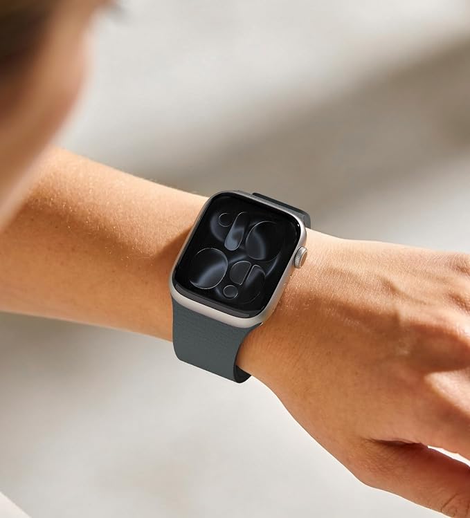 Magnetic Silicone Band Compatible with Apple Watch Band Ultra 3/2/1 & SE 3/2/1 & Series 11 10 9 8 7 6 5 4 3 49mm 46mm 45mm 44mm Strong Magnetic Clasp, Waterproof & Adjustable (Grey)
