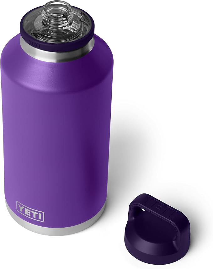 YETI Rambler 64 oz Bottle, Vacuum Insulated, Leakproof, Stainless Steel with Chug Cap, Pace Purple