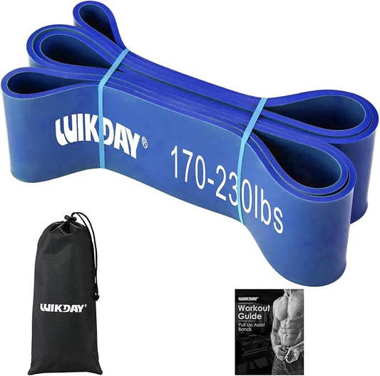WIKDAY Resistance Bands for Working Out, Exercise Bands, Workout Bands, Pull Up Assistance Bands for Body Stretching Training Physical Therapy Muscle Training for Men & Women