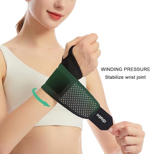 Ultra Thin Mesh Wrist Strap Brace Support for Workouts & Daily Use, Carpal Tunnel Pain Relief, Ulnar Wrist Wraps Repetitive Wrist Use Injury, Fit Left or Right Hand, Breathable Adjustable (2, Black)