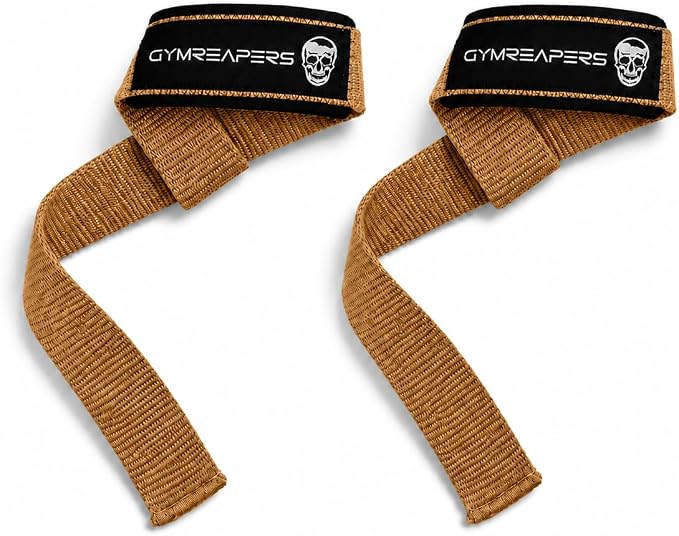 Gymreapers Lifting Wrist Straps for Weightlifting, Bodybuilding, Powerlifting, Strength Training, & Deadlifts - Padded Neoprene with 18 inch Cotton