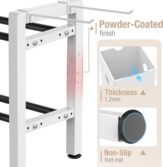 Small Dumbbell Rack，Heavy Duty Adjustable Dumbbell Weight Rack with Side Hooks,Gym Equipment Weight Set holderfor Dumbbell,Kettlebells Rack, Other Gym Accessories