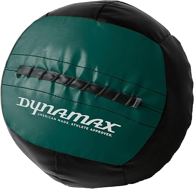 Dynamax Standard Medicine Ball, 4–30 lb Soft Shell Wall Ball, 14-Inch Weighted Exercise Ball for Strength Training, Core Workouts, Conditioning & Functional Fitness