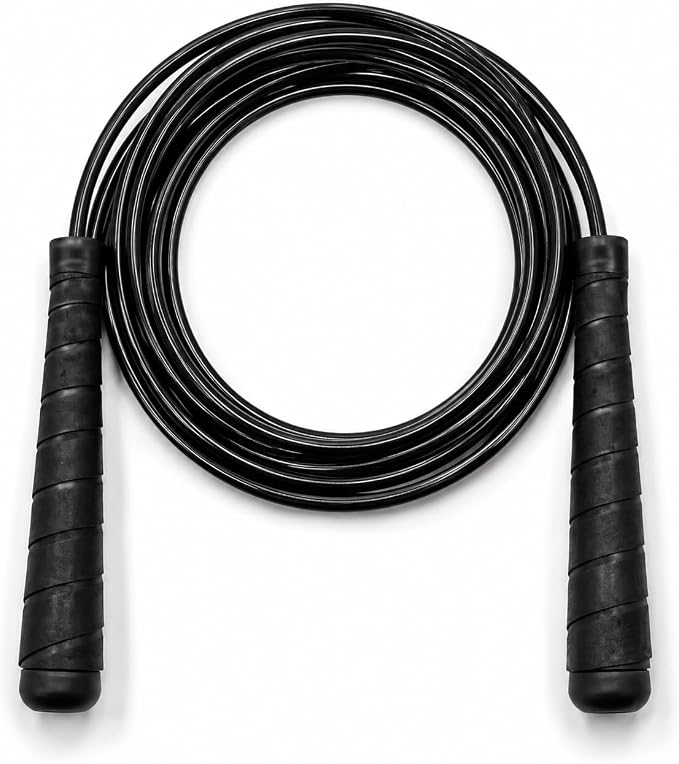 Damage Fight Gear Boxer Speed Rope, Lightweight PVC Skipping,Jumping Rope, Non-Slip PVC Plastic Handles and Matte Coated Tangle-Free Jump Rope for Boxing, MMA, Martial Arts