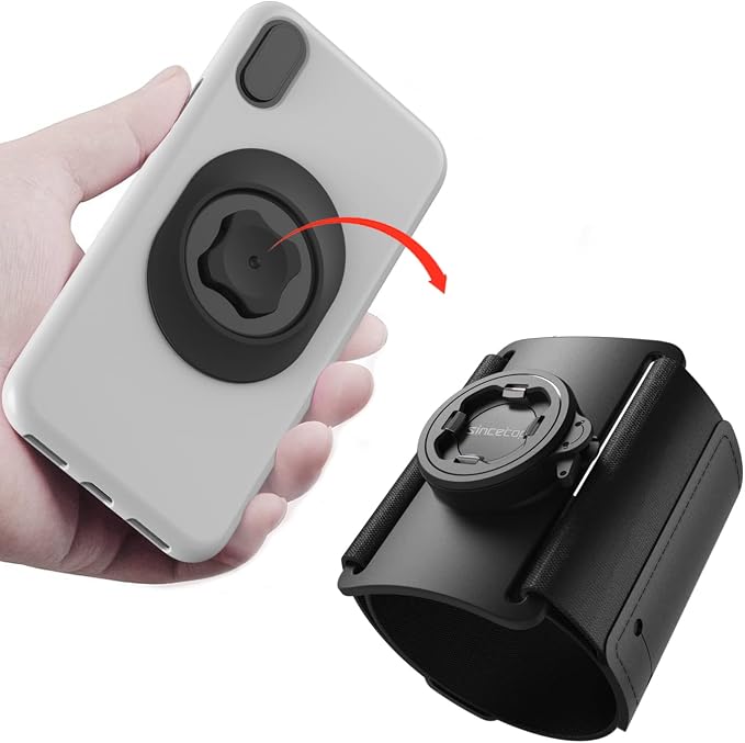 Running Armband Phone Holder for Hiking,Quick Release Attach/Detach Smartphone Mount,Sports Fitness, Detachable Workout Sports Armband,Compatible with iPhone Samsung Google【Series C-2nd Gen】