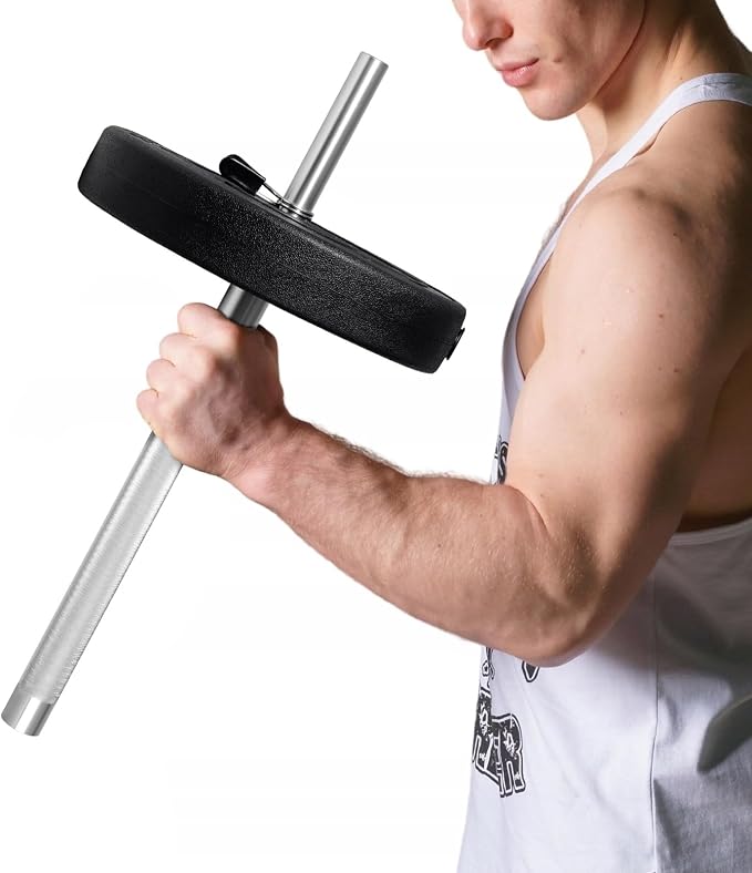 DASKING 4ft/4.9ft Barbell, 2-Inch Olympic Detachable Bar, Portable Strength Training Bar for Weightlifting, Squat, Bench Press, Home Gym, 450LBS, Includes Silent Collars