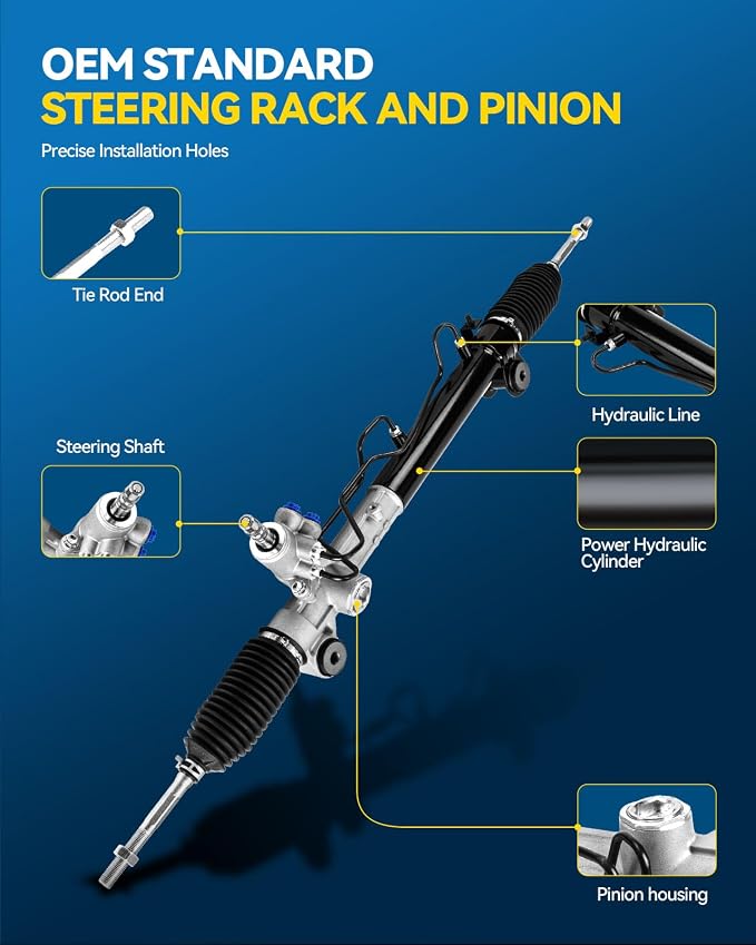 PHILTOP Power Steering Rack and Pinion Assembly for 2002-2006 Camry LE | Replace No.4550309230, 4550339225, TR4550309230, 4420033321, 4425033320, 4425006130