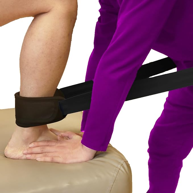 Mobilization Belt with Adjustable Thick Cushioning Pad – Ideal for Physical Therapy, Rehabilitation, Stretching & Mobility Training – Durable Traction Equipment for Therapists and Home Use (Blue)
