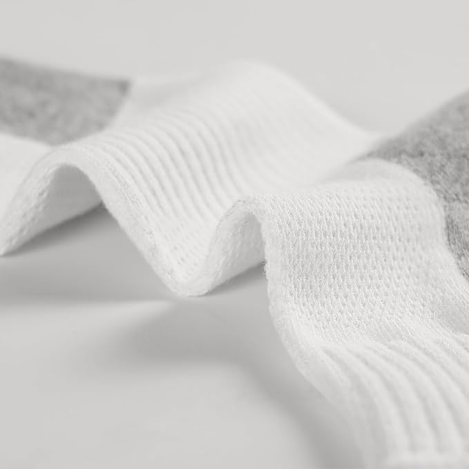 FITRELL 6 Pack Men's Athletic Ankle Socks Cushioned Sports Running Socks 7-9/9-12/12-15