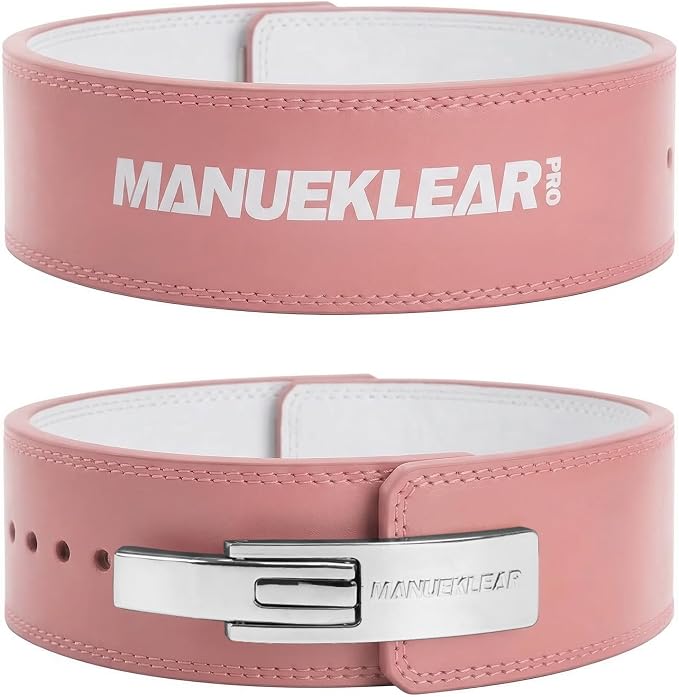 MANUEKLEAR 10mm Thick & 4inch Wide Weight Lifting Belt Lever, Lever Belt Weightlifting for Men and Women, Powerlifting Lever Gym Belt for Squat Deadlift Workout