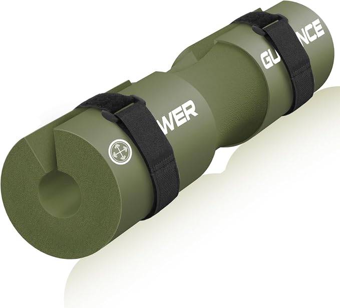 POWER GUIDANCE Barbell Squat Pad - Neck & Shoulder Protective Pad - Great for Squats, Lunges, Hip Thrusts, Weight Lifting & More - Fit Standard and Olympic Bars Perfectly