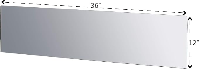 Marketing Holders Acrylic Mirror Sheet 12" x 36" Tabletop Decor Surface Vertical or Horizontal for Home Decor Elegant DIY Wedding Centerpieces and Unique Mirrored Decorative Gallery Walls